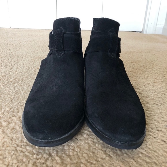 H&M genuine suede ankle boots buckle - Picture 3 of 6